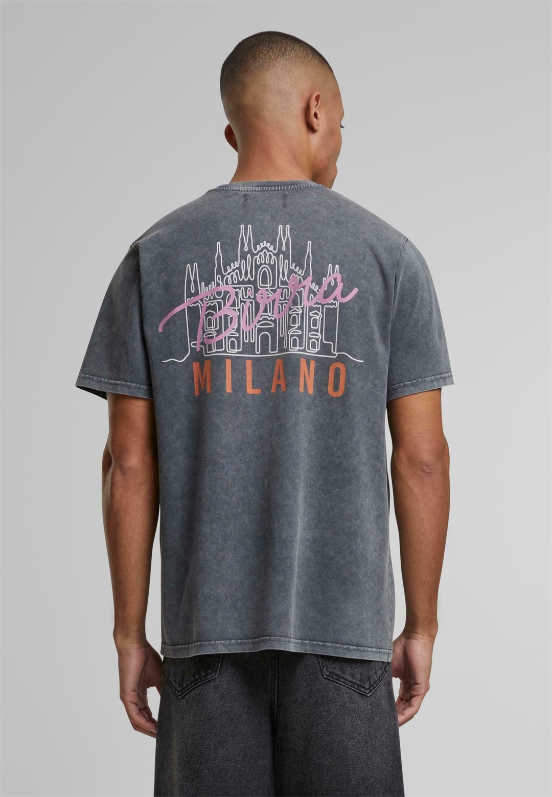 PICA PICA BIRRA MILANO - T-Shirt print - washedblack/schwarz