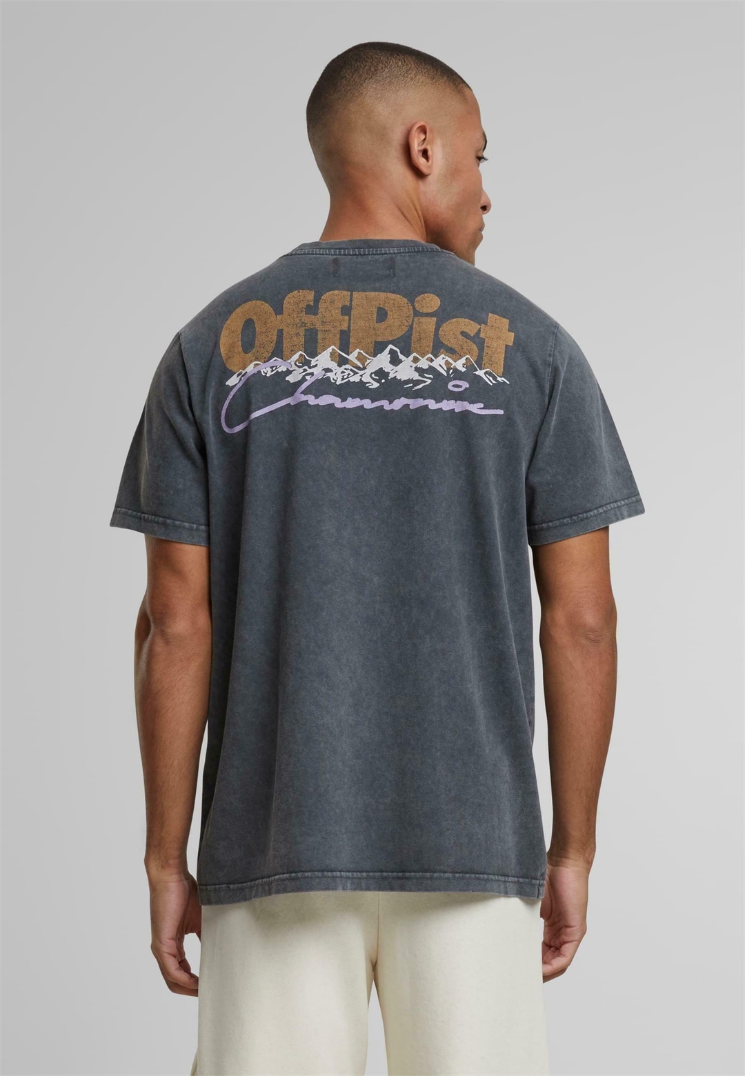 PICA PICA OFF PIST CHAMONIX - T-Shirt print - washedblack/schwarz