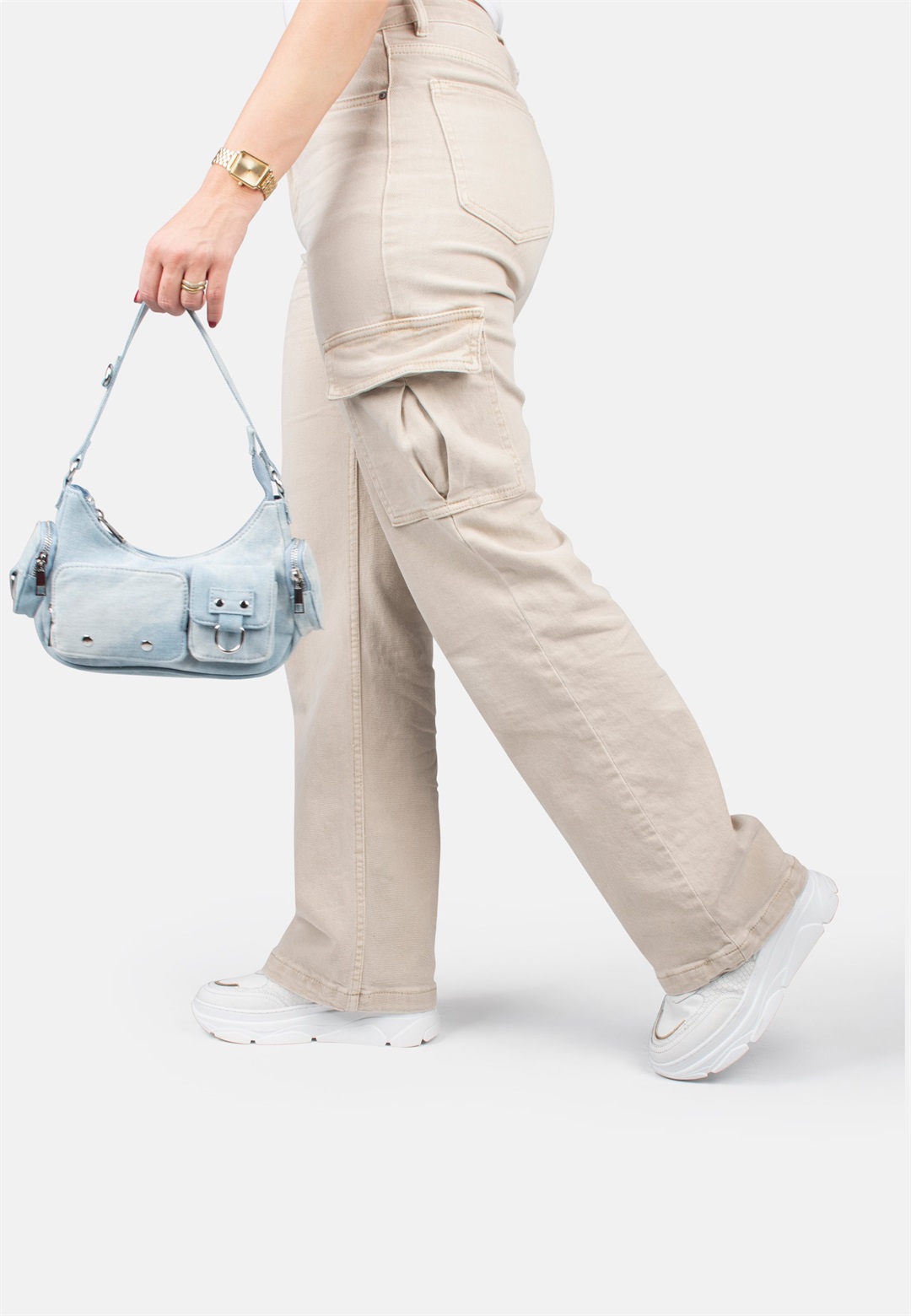 PS POELMAN JANA - Sneaker low - white with combination/weiß