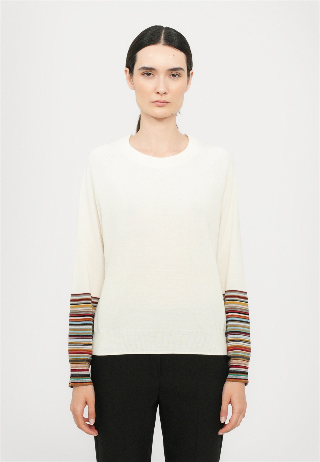 Paul Smith WOMENS CREW NECK - Strickpullover - white/weiß