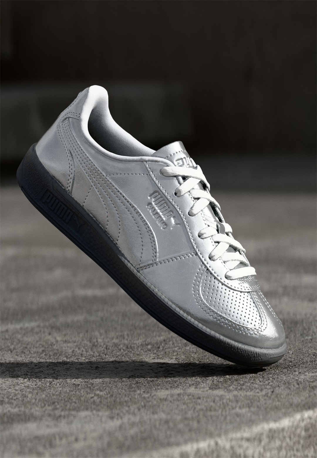 Puma PALERMO ASTRO ESCAPE - Sneaker low - silver/black/silberfarben