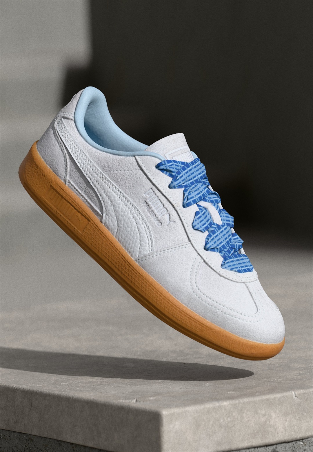 Puma PALERMO LACES - Sneaker low - silver-coloured mist/silberfarben