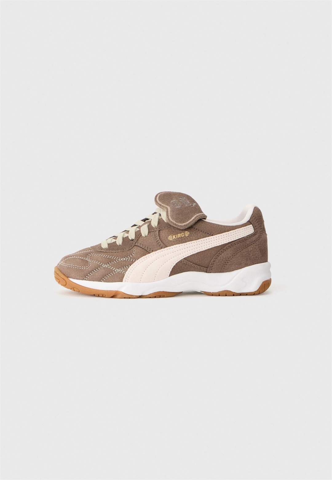 Puma KING INDOOR WINE CLUB - Sneaker low - bronze-coloured/white/braun
