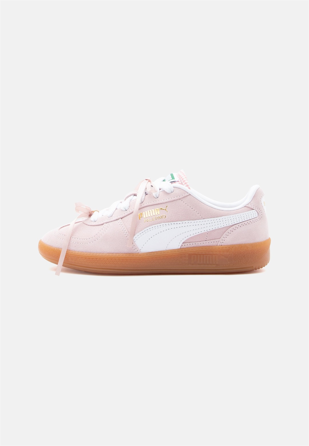 Puma PALERMO - Sneaker low - mauve mist/white/gold-coloured/flieder
