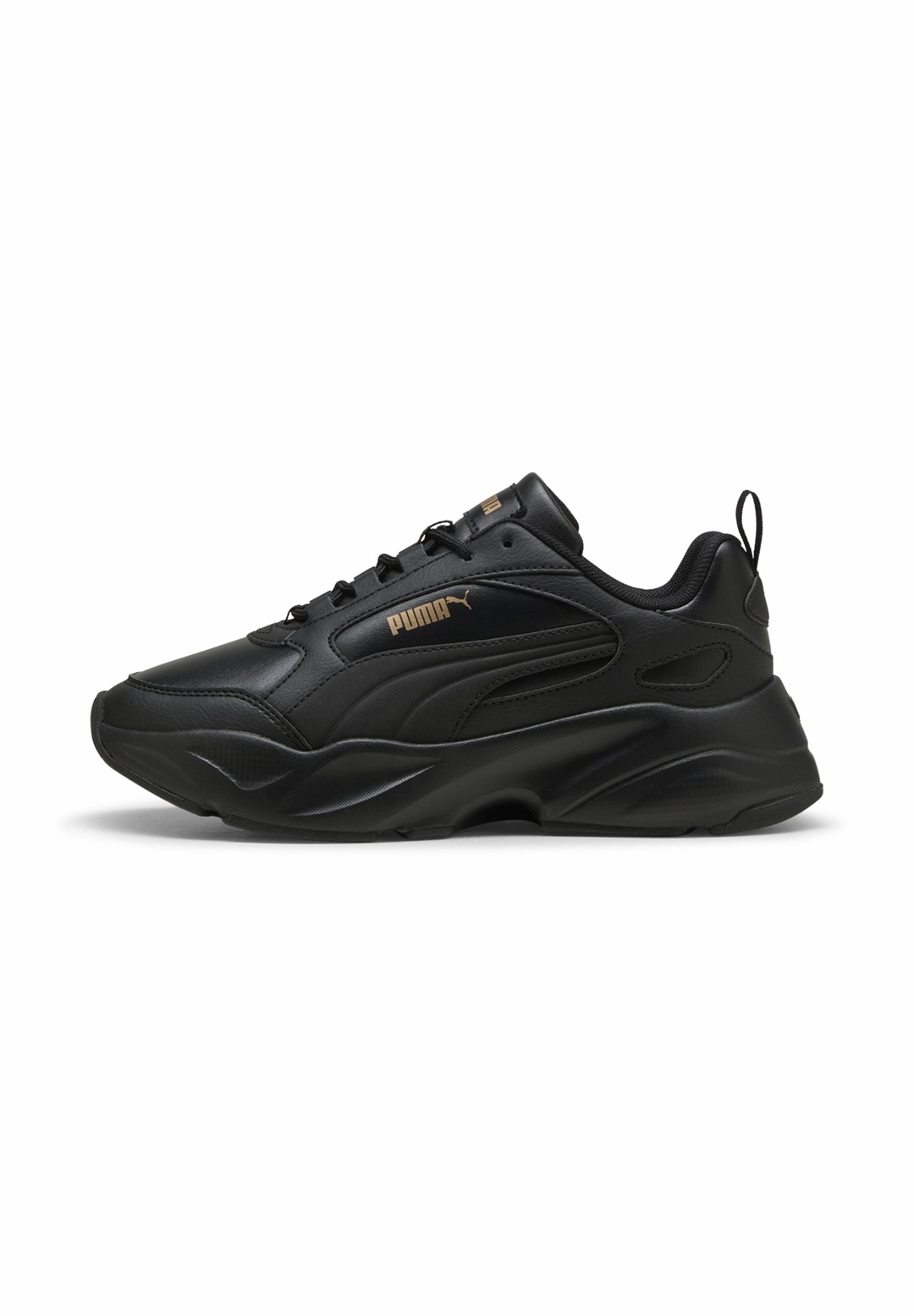 Puma CASSIA SNEAKERS - Sneaker low - black/black/gold/schwarz