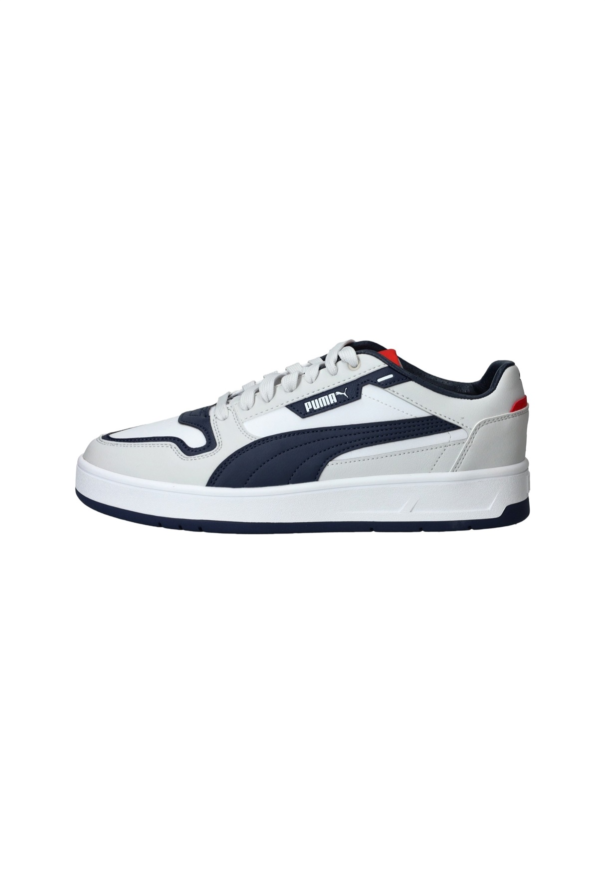 Puma COURT STREET - Sneaker low - white navy feather gray/weiß