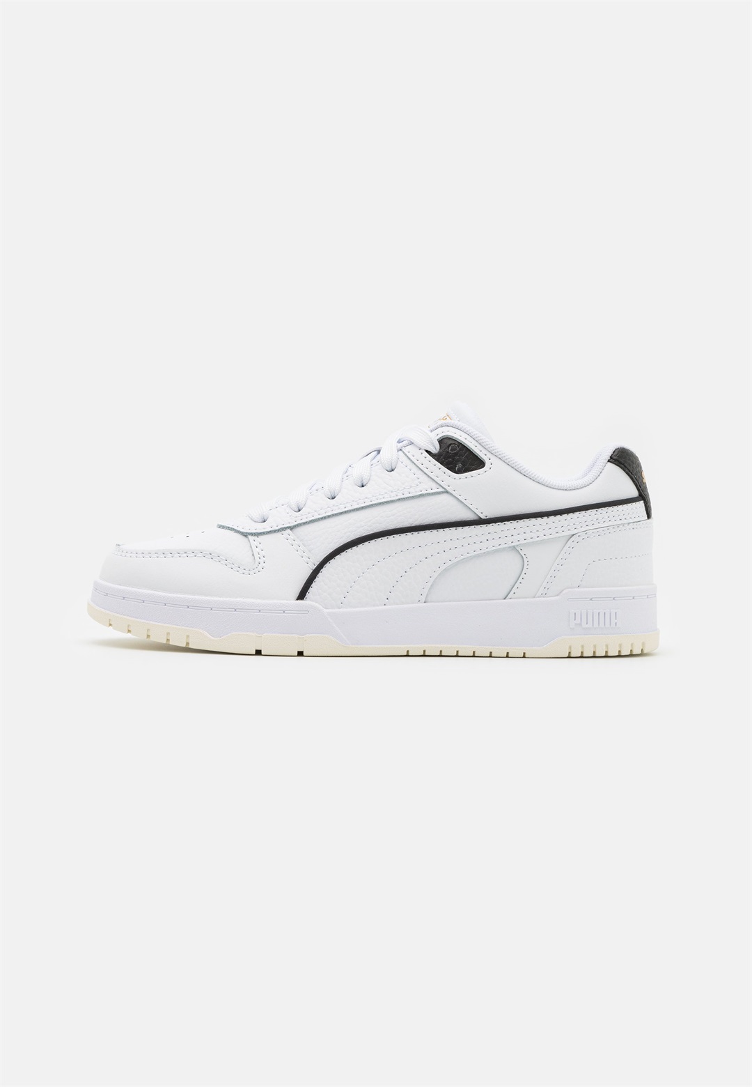 Puma GAME UNISEX - Sneaker low - white/black/team gold/weiß