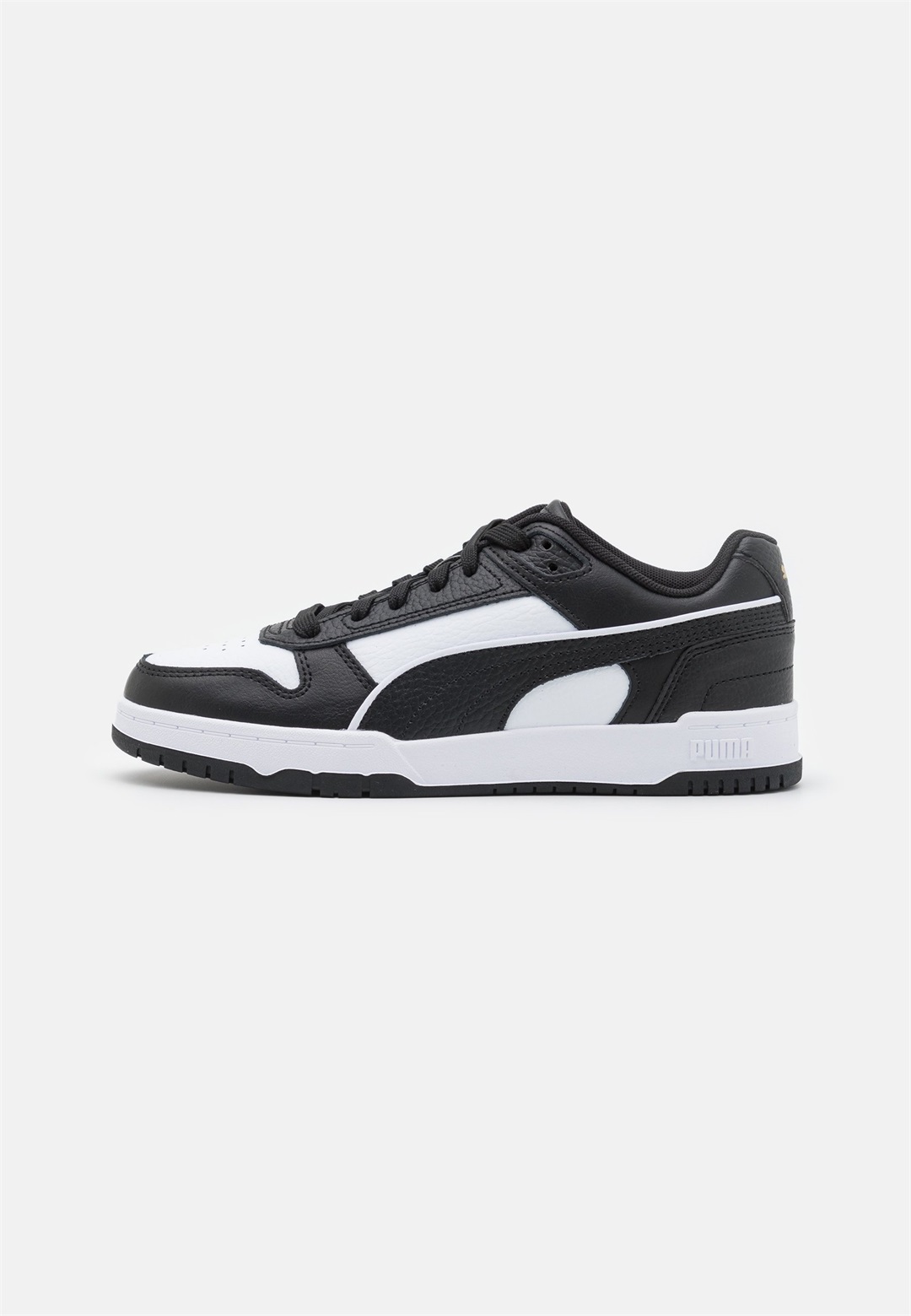 Puma GAME UNISEX - Sneaker low - black/white/team gold/weiß