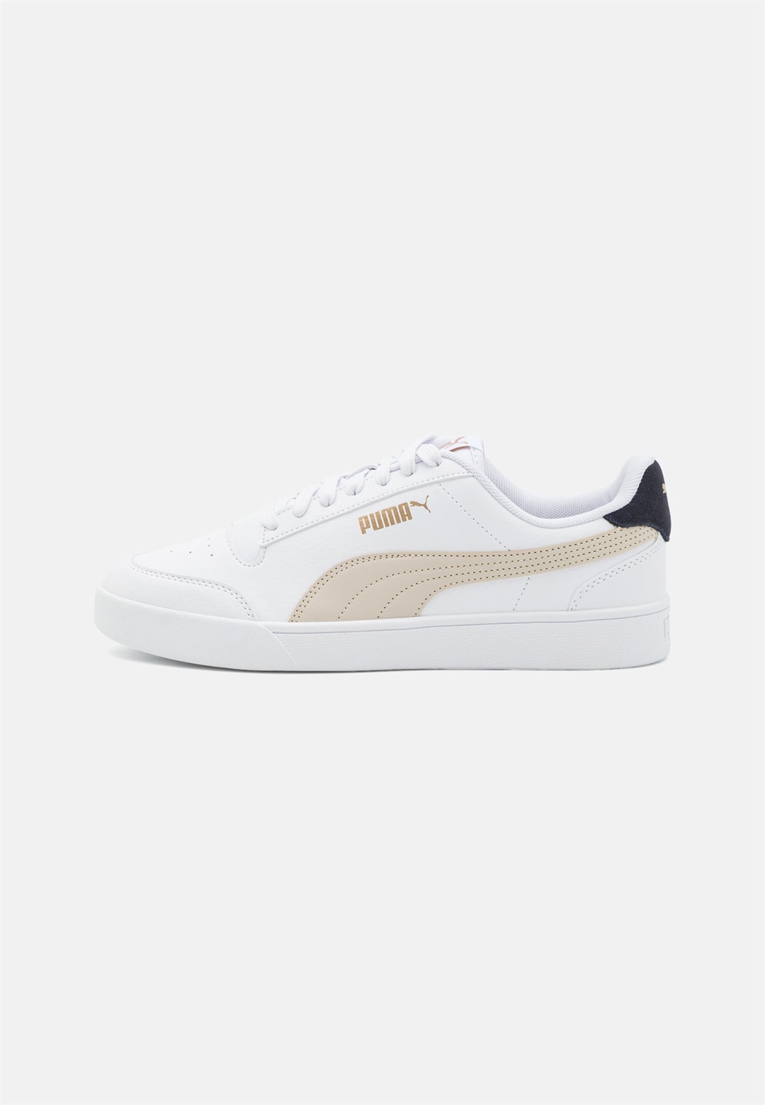 Puma SHUFFLE UNISEX - Sneaker low - white/bold blue/new navy/gold/weiß