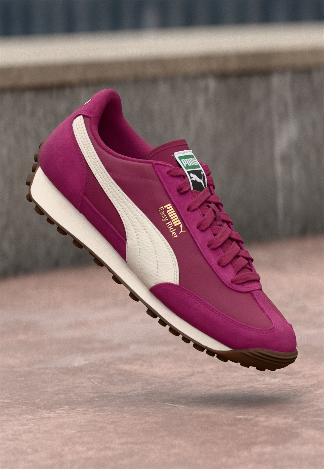 Puma EASY RIDER VINTAGE UNISEX - Sneaker low - berry warm white/beere