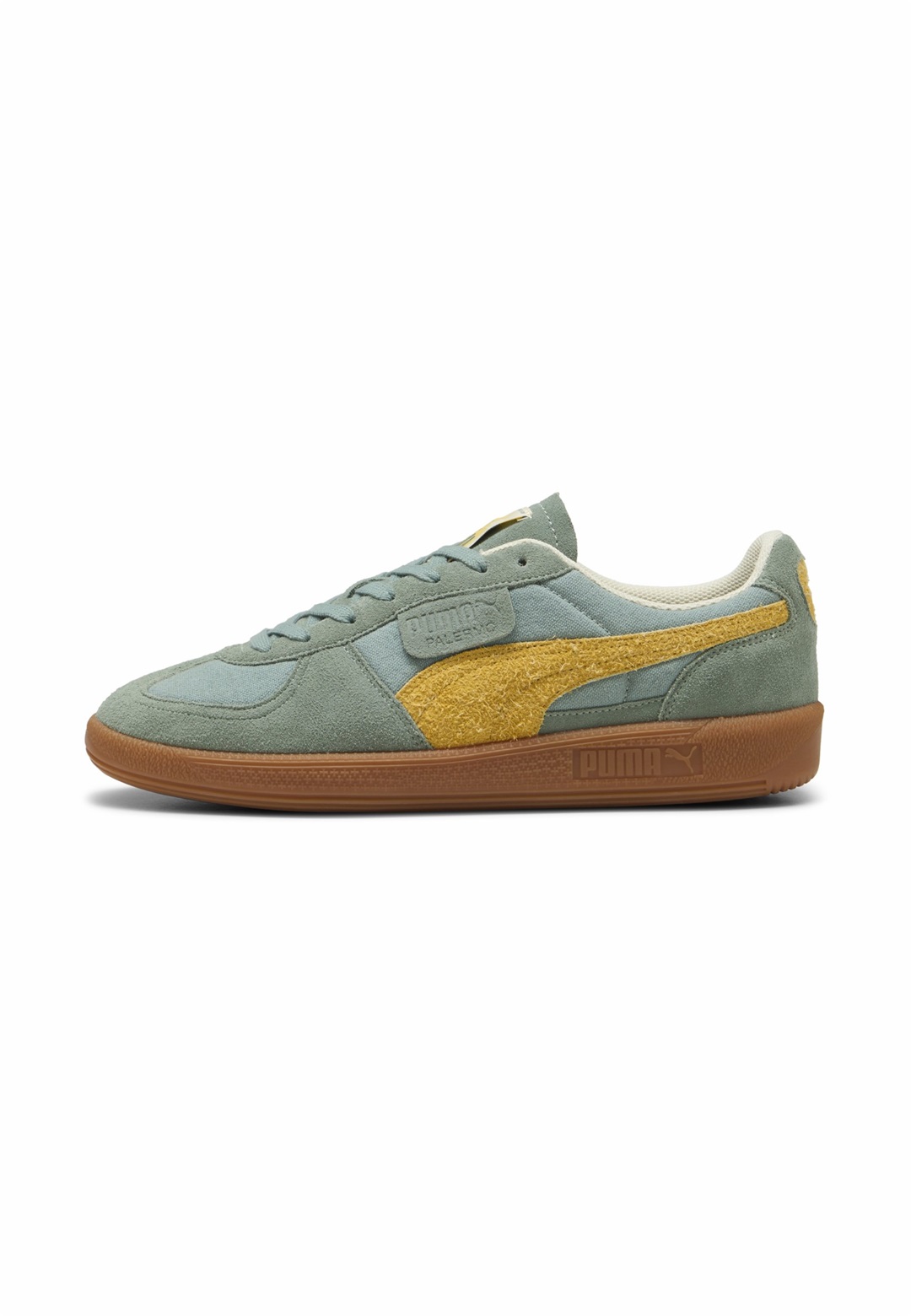 Puma PALERMO WEATHERED - Sneaker low - green moon sunny yellow/grün
