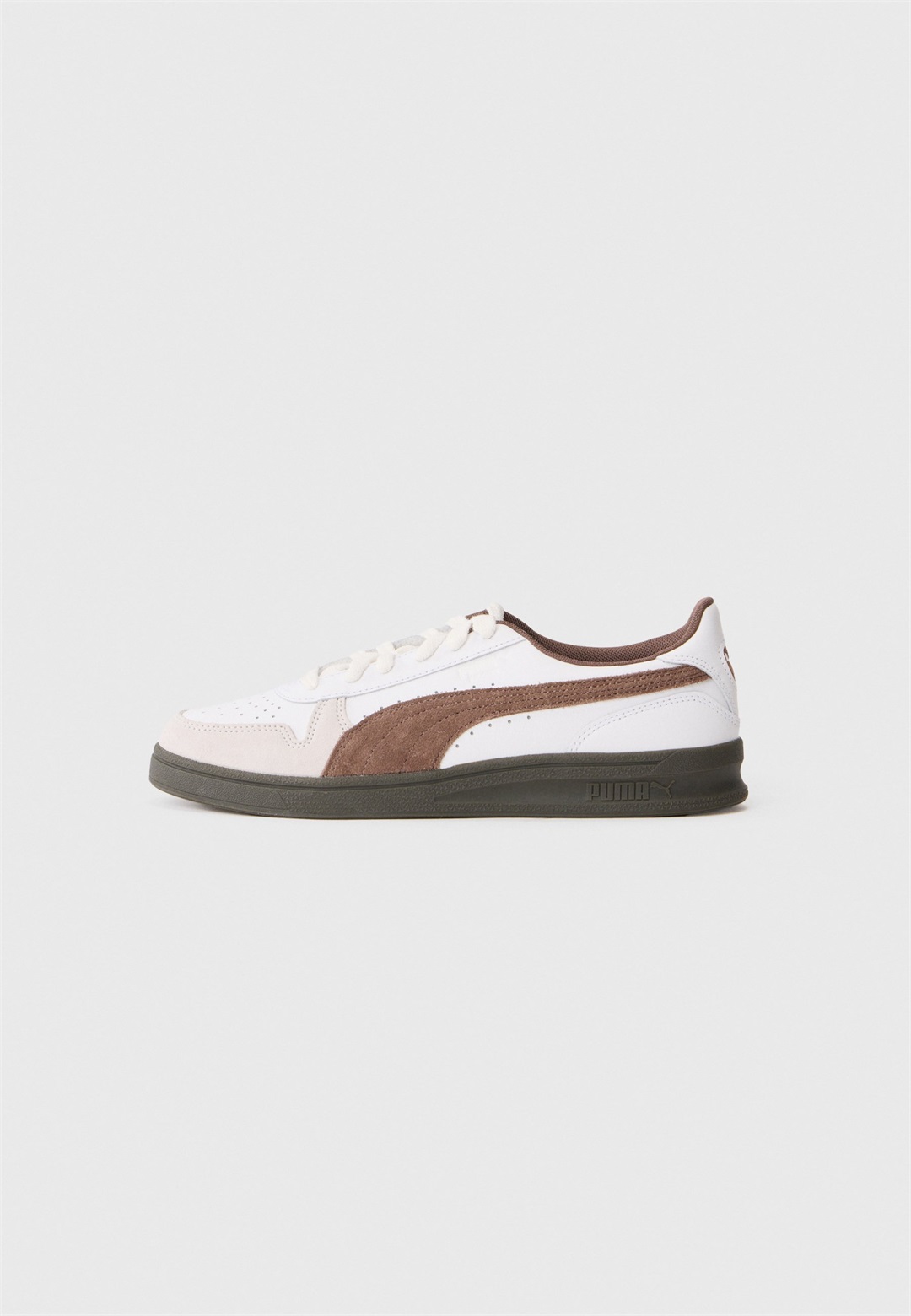 Puma INDOOR UNISEX - Sneaker low - white/bronze-coloured/weiß