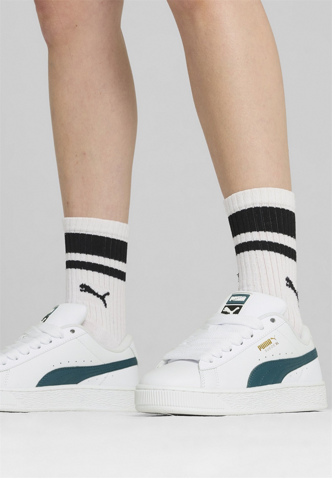 Puma XL - Sneaker low - white-cold green/weiß