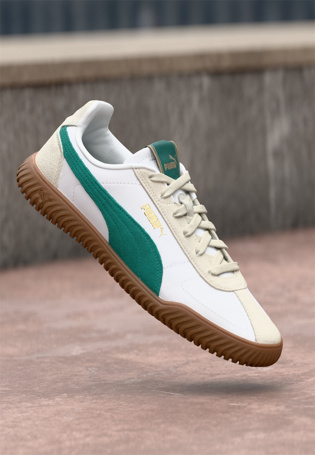 Puma CLUB KAYZER OG UNISEX - Sneaker low - white/wild green/weiß