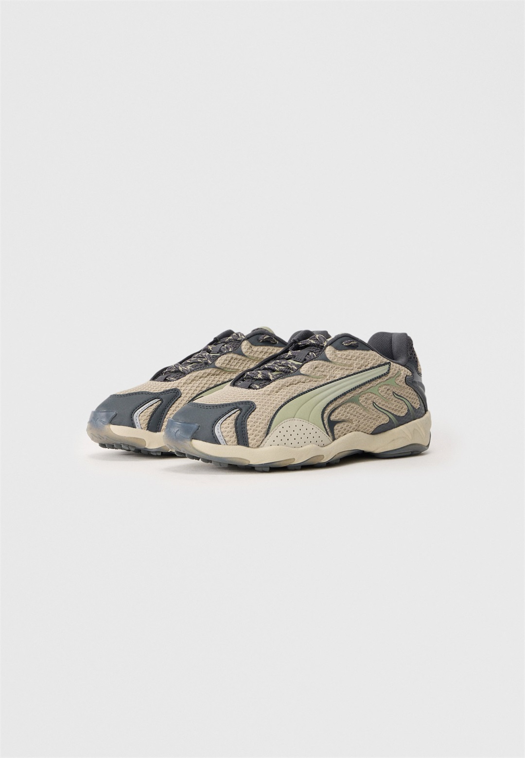 Puma INHALE UNISEX - Sneaker low - desert dust/lux army/grau