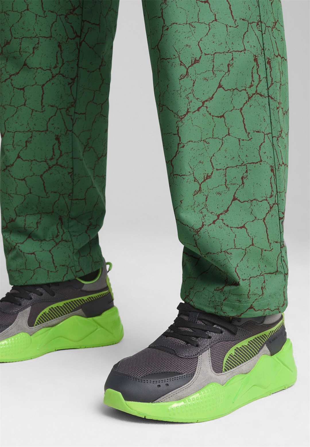 Puma TMNT RS-X - Sneaker low - black leafy green/schwarz