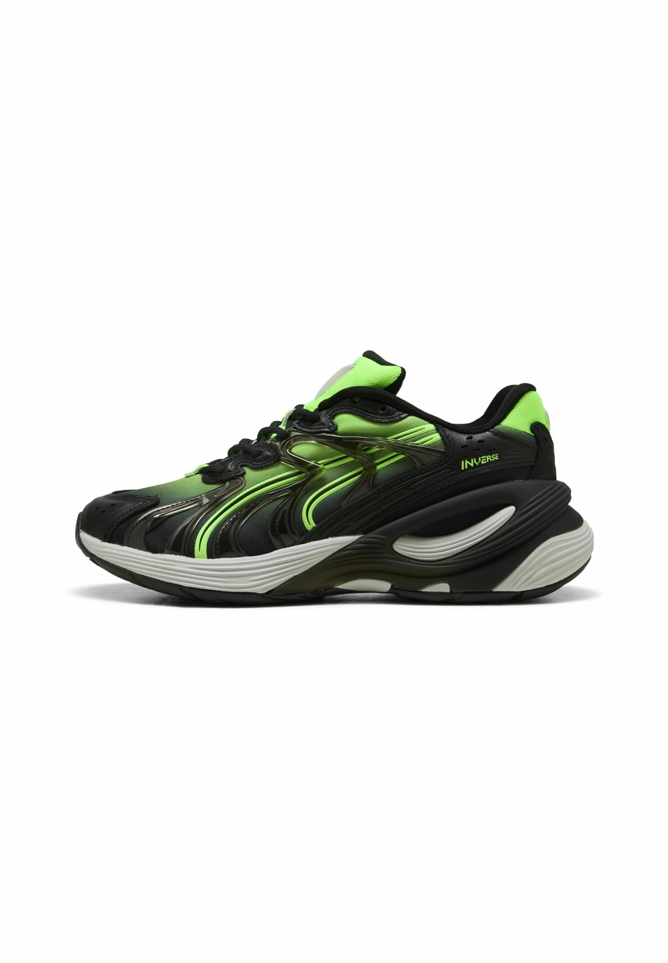 Puma INVERSE MUTANT SNEAKERS - Sneaker low - green glare/black/cool dark gray/grün