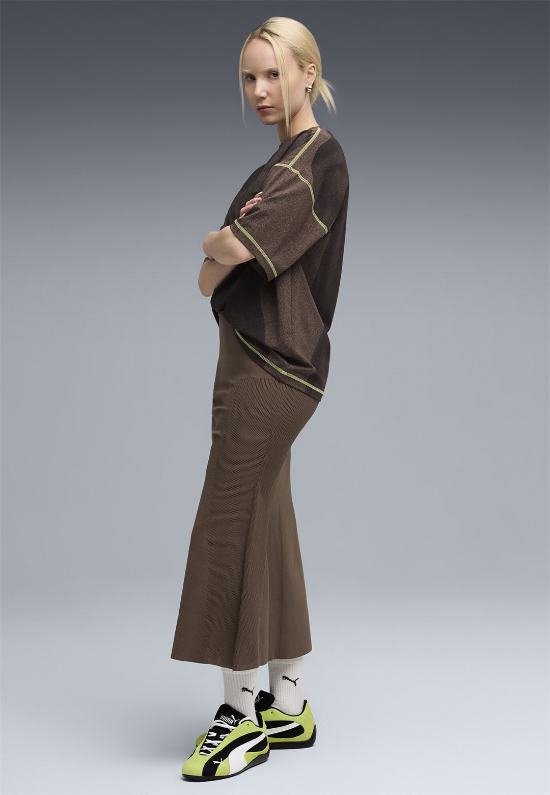 Puma Sneaker low - lime smash white/grün