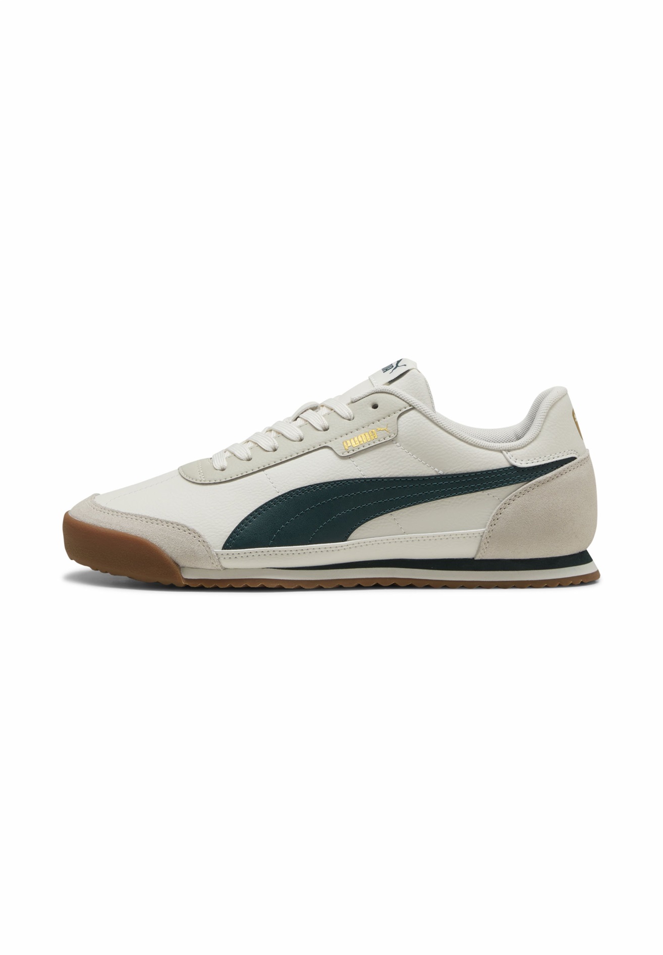 Puma TURINO SNEAKERS - Sneaker low - vapor gray /green terrain desert dust gum/grau