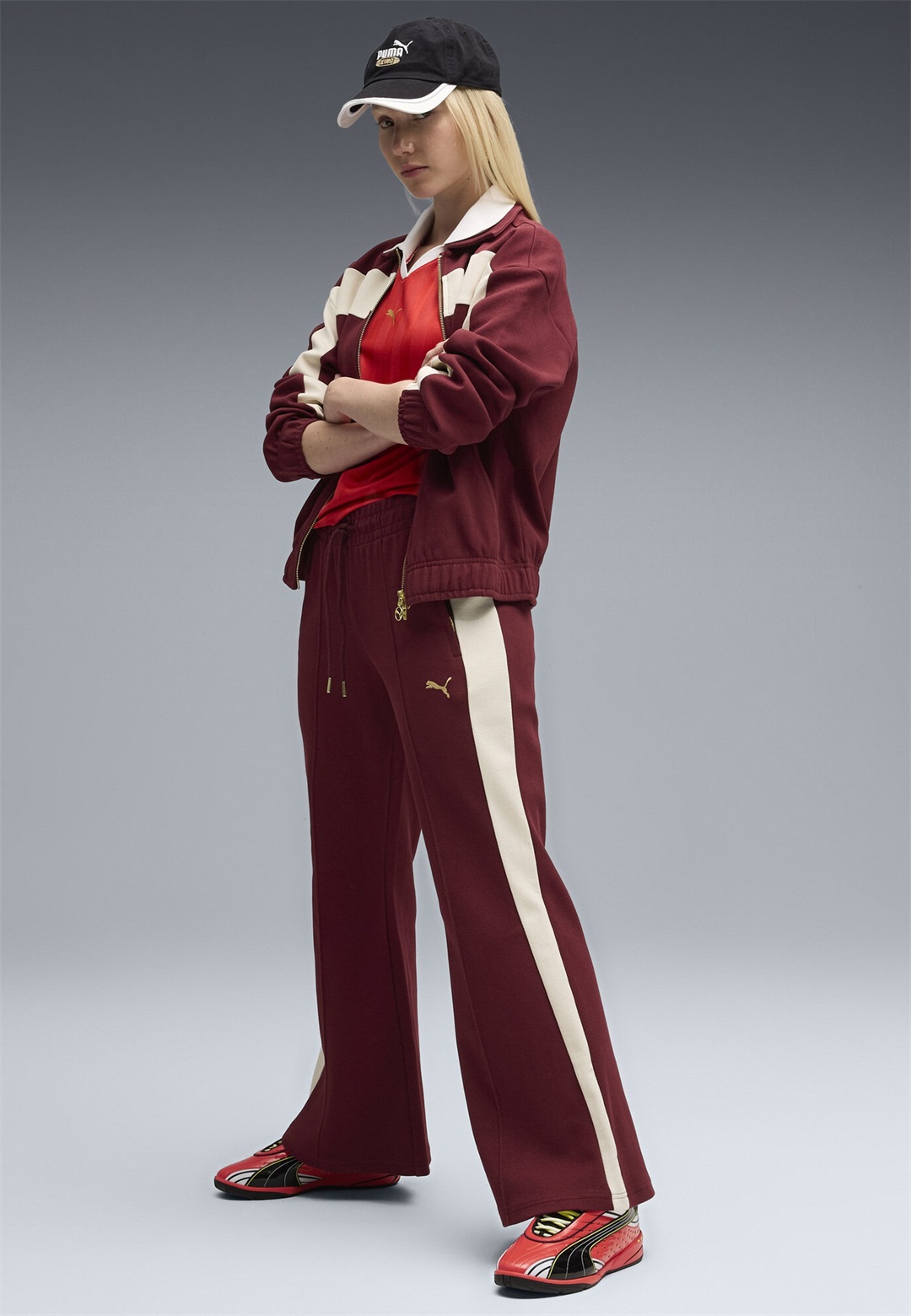 Puma SNEAKERS - Sneaker low - fierce red black/rot