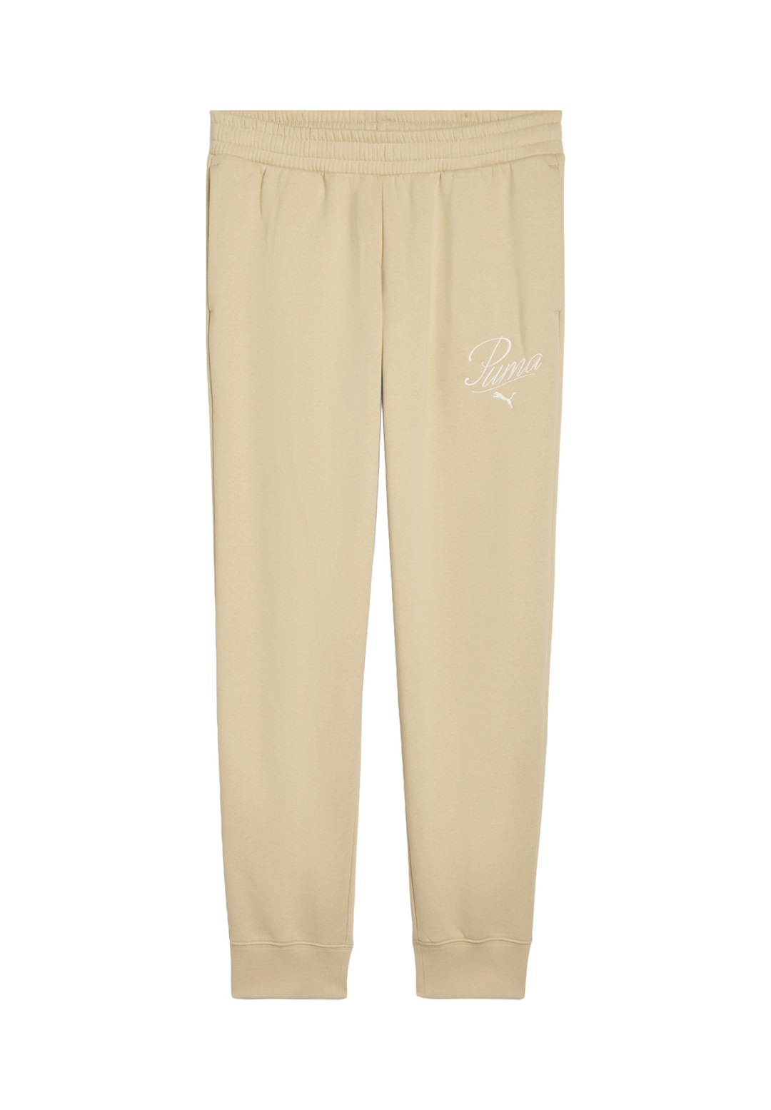 Puma ESSENTIALS SCRIPT JOGGING - Jogginghose - pebble path/offwhite