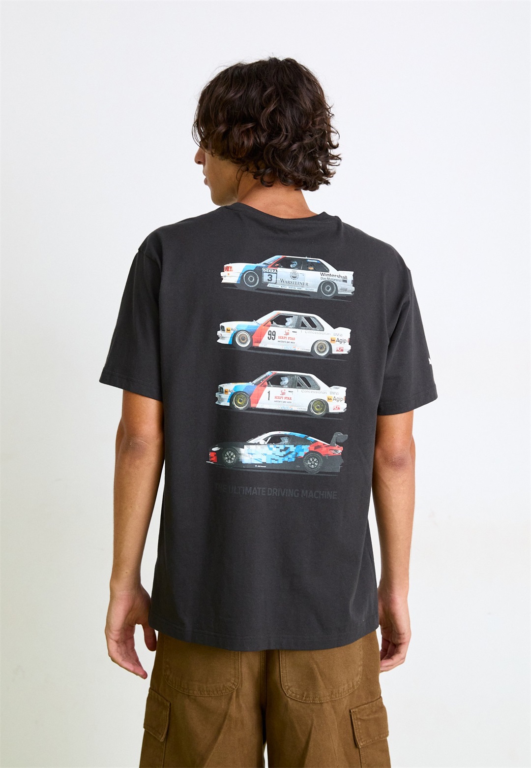 Puma BMW MMS CAR GRAPHIC TEE - T-Shirt print - black/schwarz