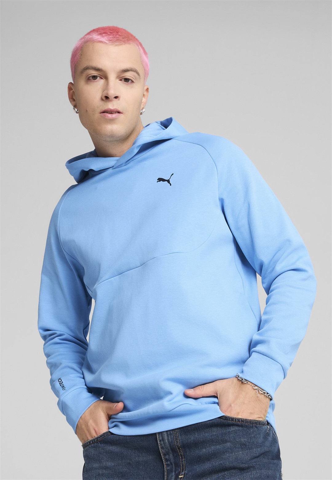 Puma TECH - Kapuzenpullover - team light blue/blau