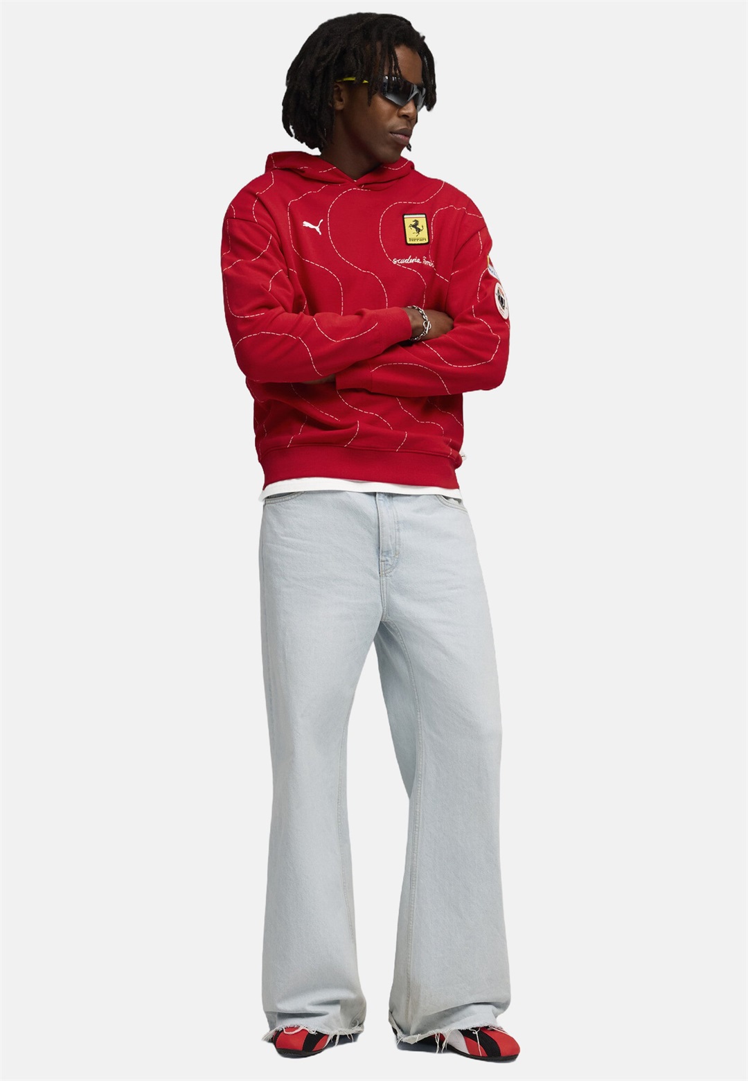 Puma Kapuzenpullover - rosso corsa/rot