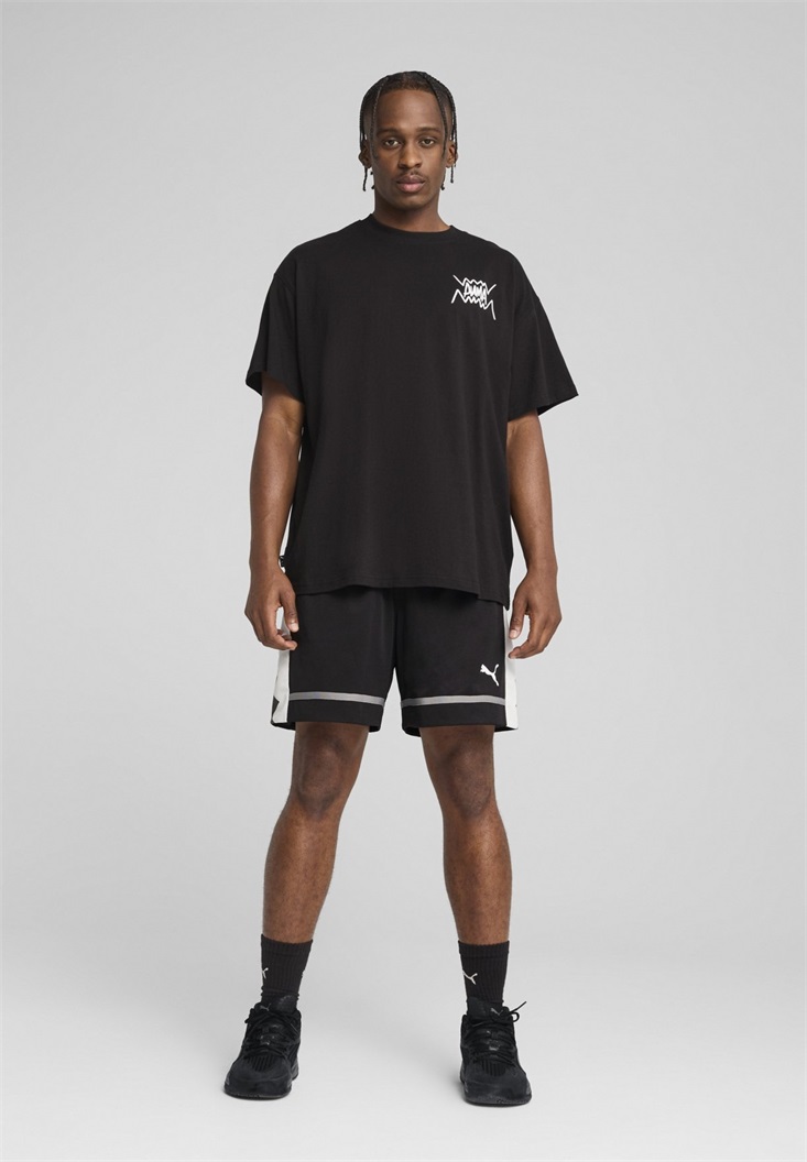 Puma JAWS CORE - Sport T-Shirt - black/schwarz