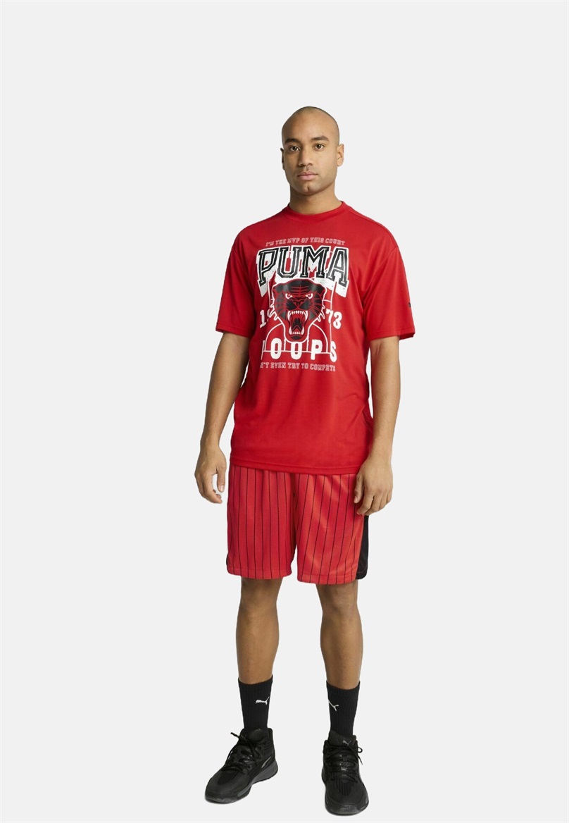 Puma RIVAL RAGE BASKETBALL - T-Shirt print - for all time red/rot