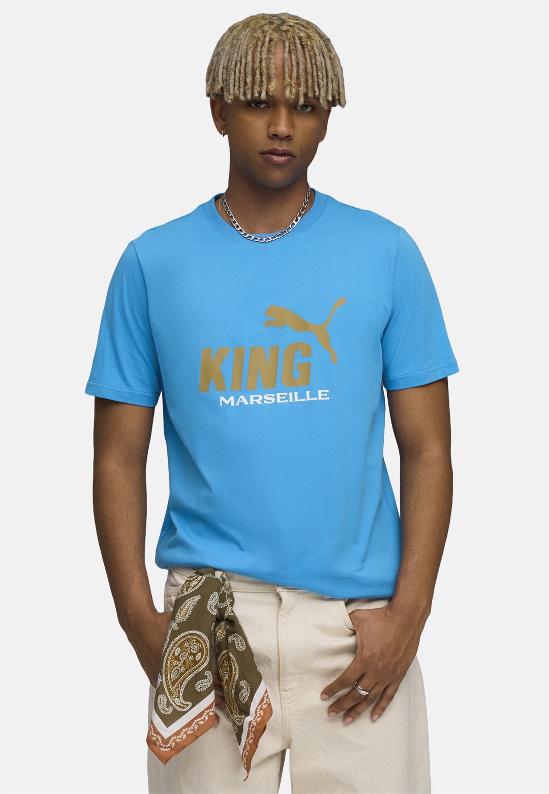 Puma Vereinsmannschaften - bleu azur gold-coloured/blau