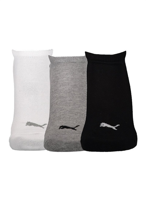 Puma UNISEX 3 PACK - Sportsocken - grauweissschwarz/grau