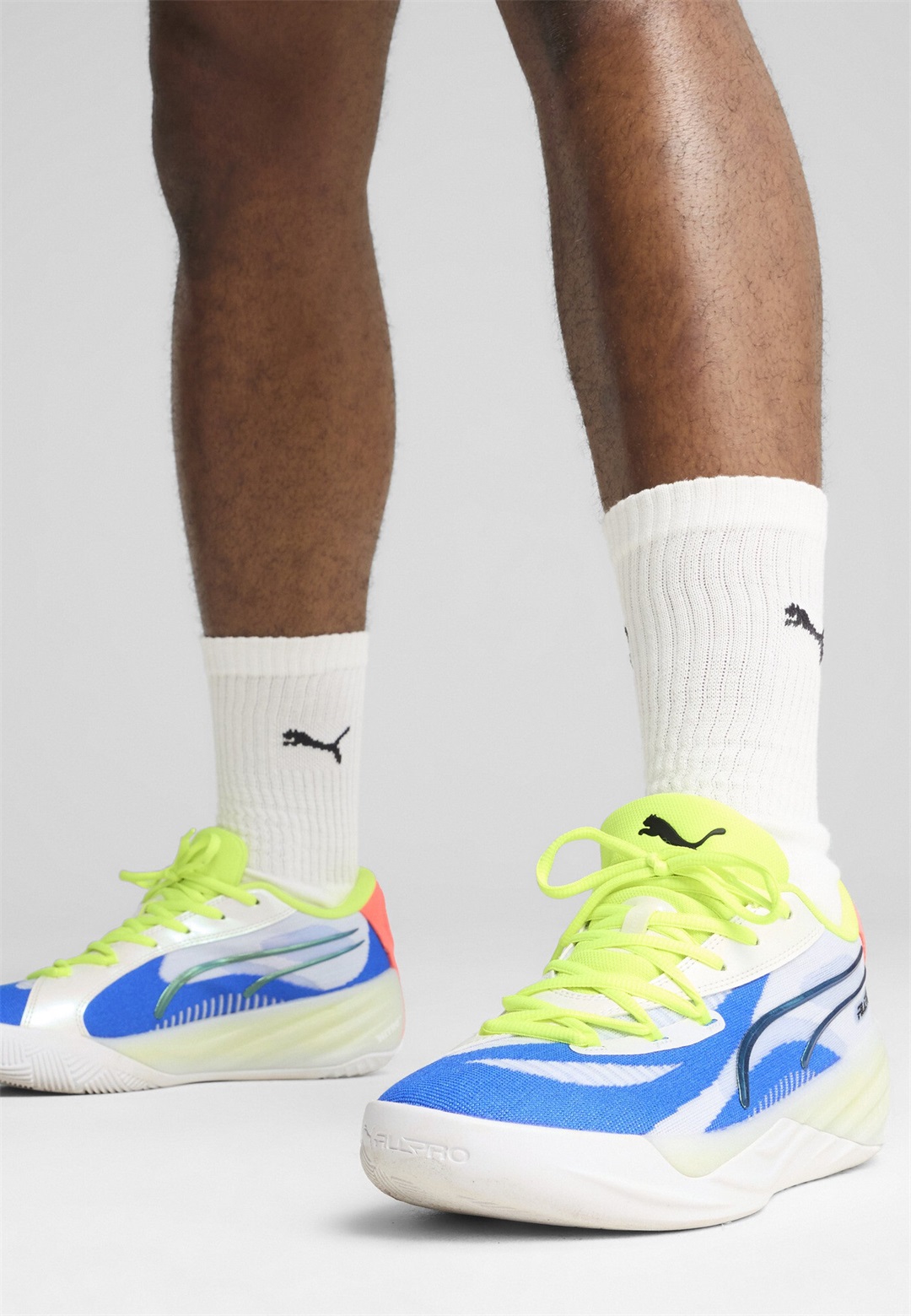 Puma Sneaker low - white-yellow alert-pink alert/weiß