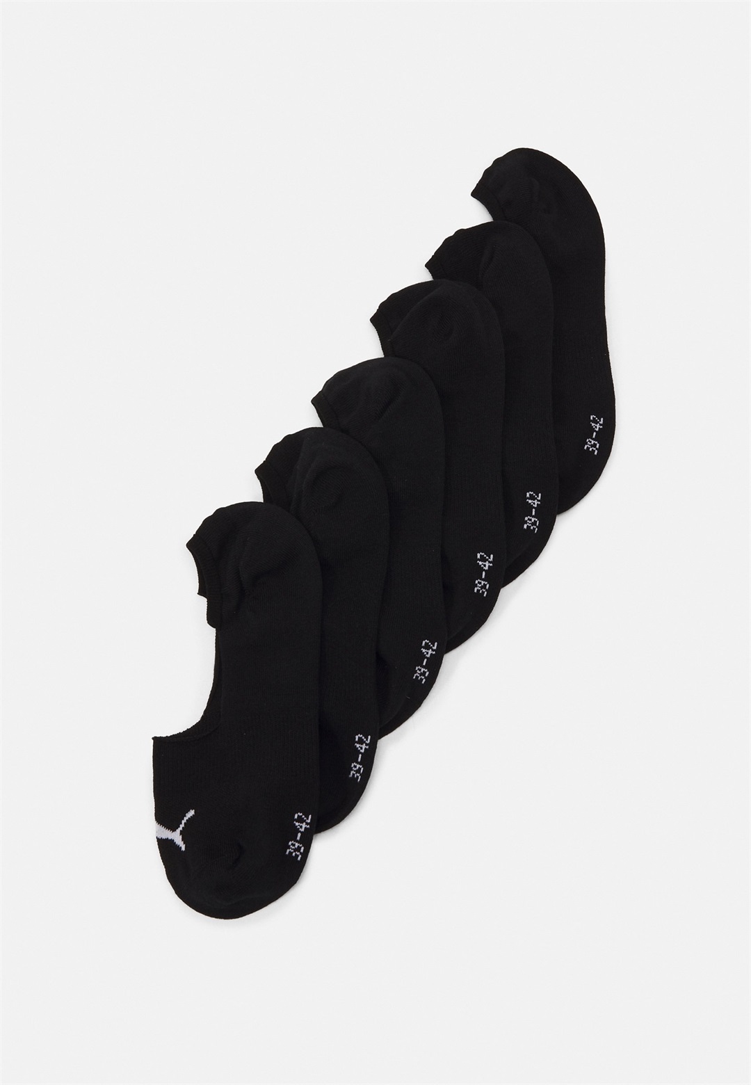 Puma FOOTIE 6 PACK UNISEX - Sportsocken - black/weiß