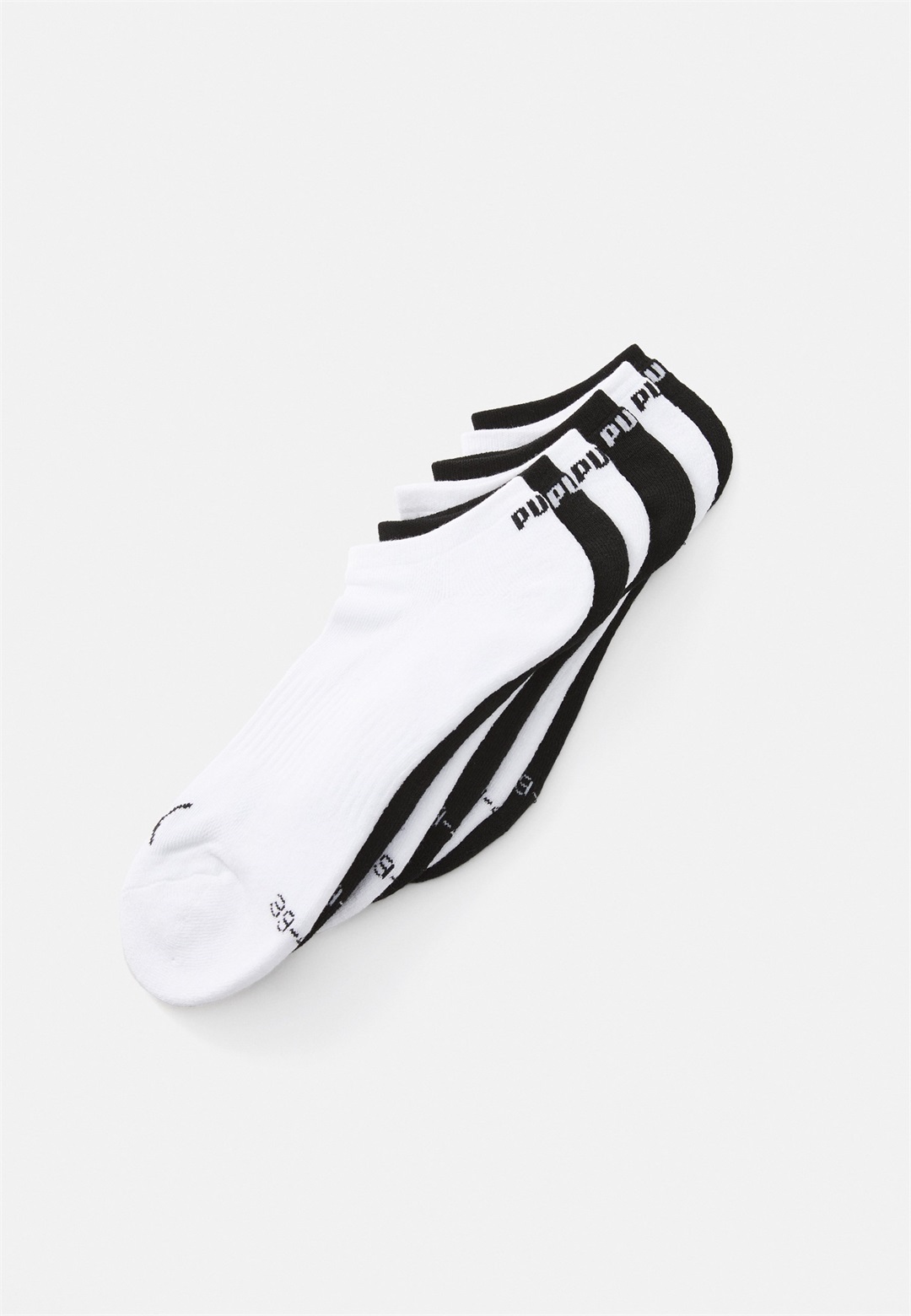 Puma CUSHIONED SNEAKER UNISEX 6 PACK - Socken - white/black/schwarz