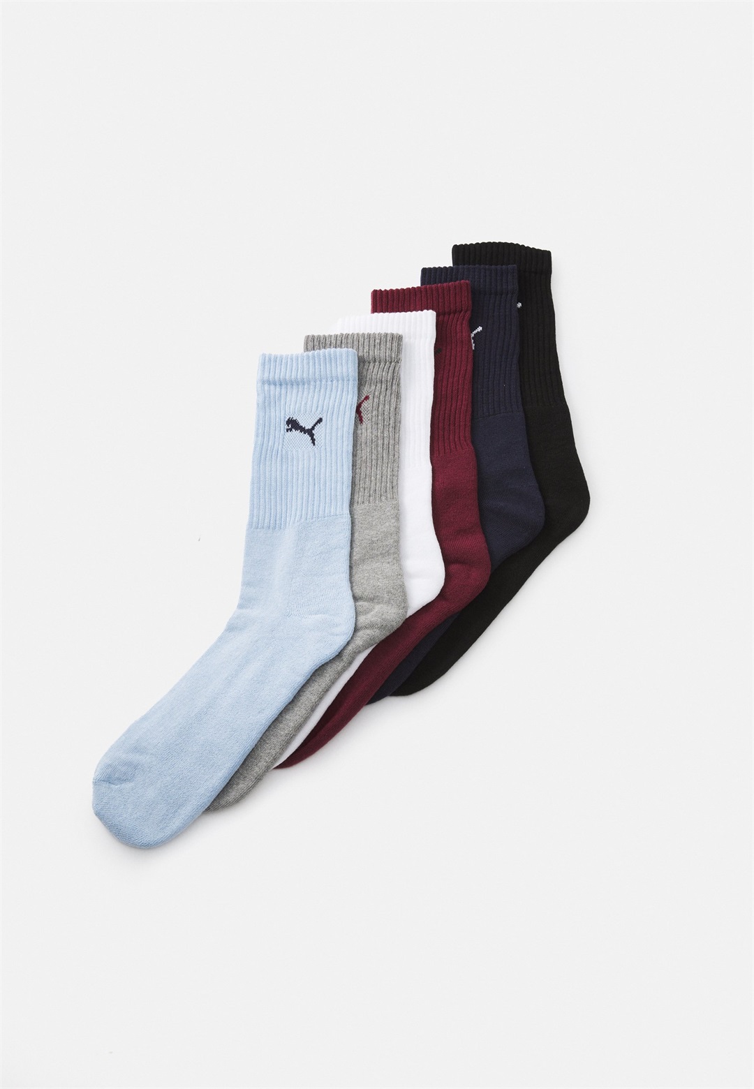 Puma CREW SOCK UNISEX 6 PACK - Sportsocken - blue/red/black/mehrfarbig