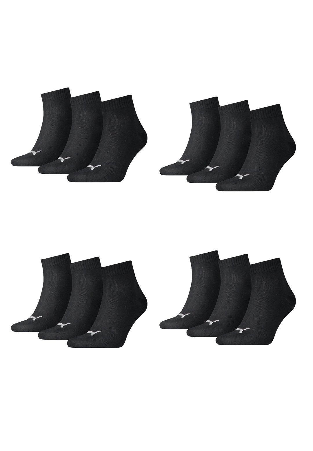 Puma QUARTER 12P - Socken - black/schwarz