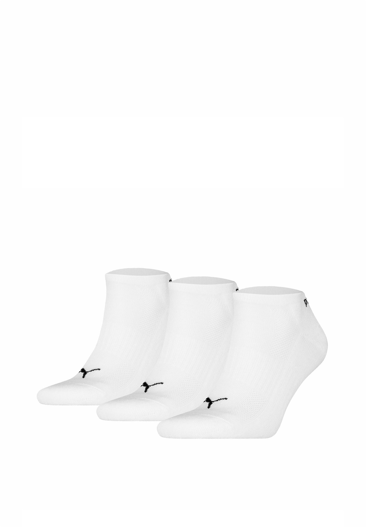 Puma UNISEX 3ER PACK - CUSHIONED LOGO EINFARBIG - Socken - weiß