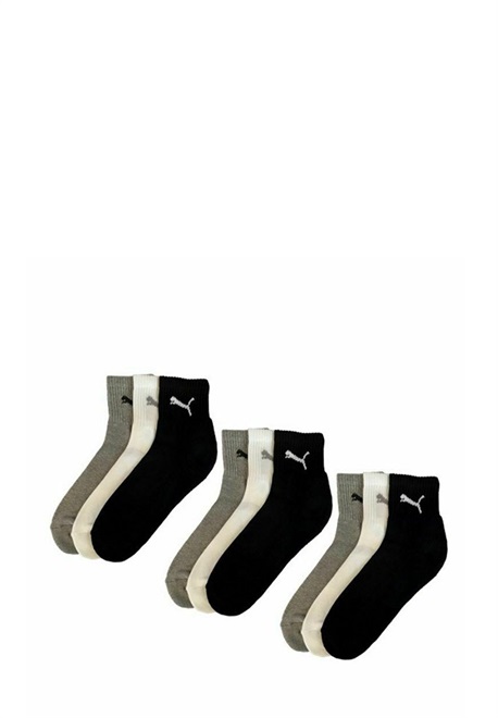 Puma SHORT CREW UNISEX 9 PACK - Socken - multi/hellgrau