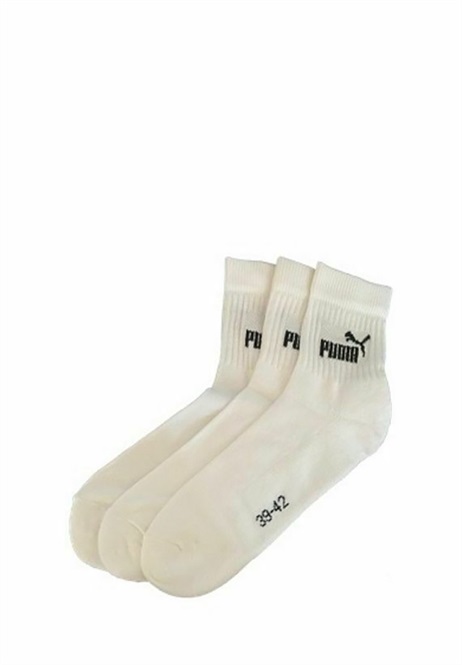 Puma SHORT CREW 3 PACK - Socken - white/weiß
