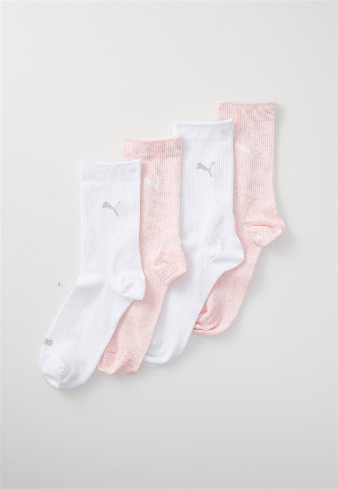 Puma WOMEN 4 PACK - Socken - white/pink melange/weiß