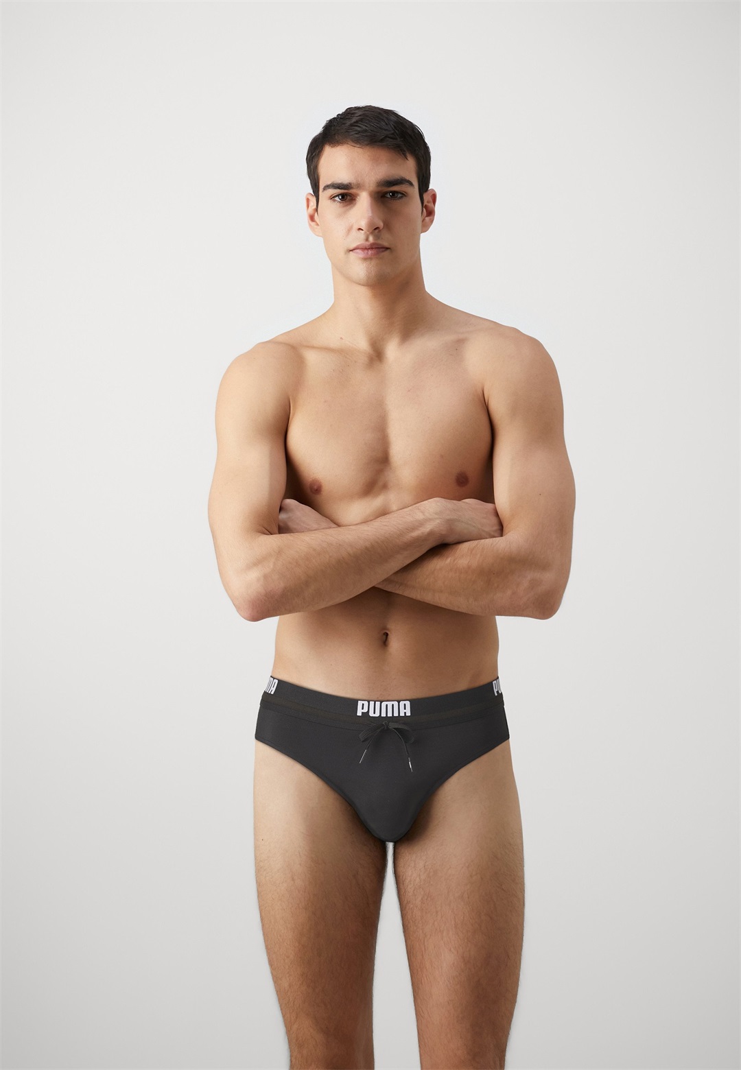 Puma SWIM LOGO BRIEFS - Badehose Slip - black/schwarz