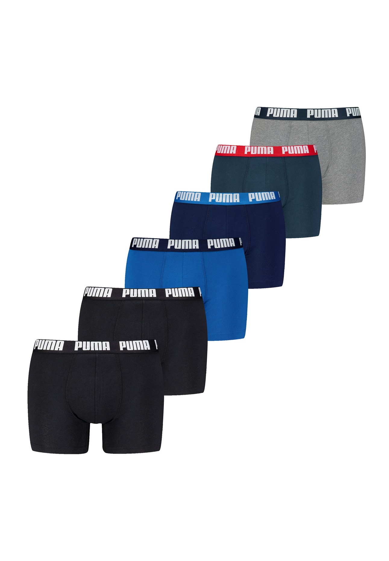 Puma EVERYDAY 6 PACK - Boxer Briefs - blue / black/blau