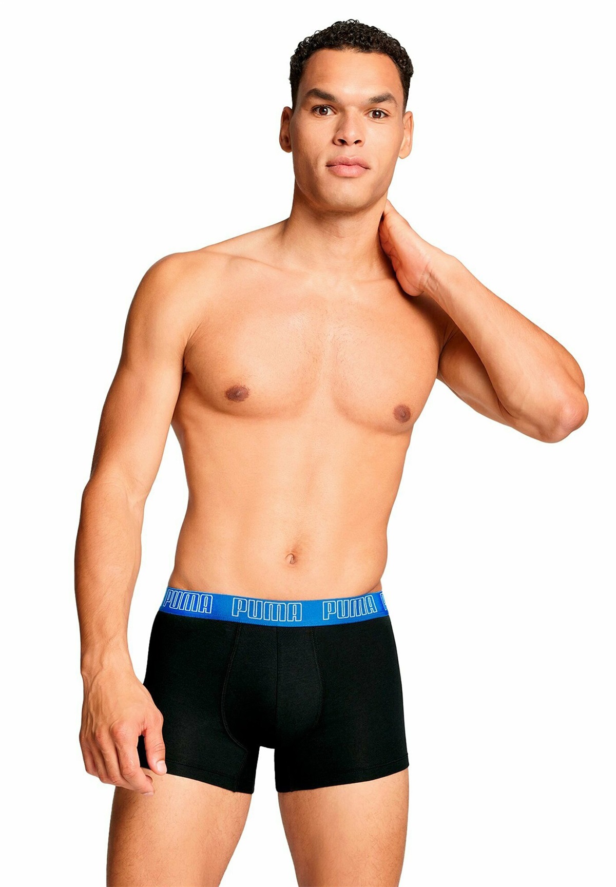 Puma 6PACK - Boxer Briefs - schwarz blau rot/hellblau-meliert