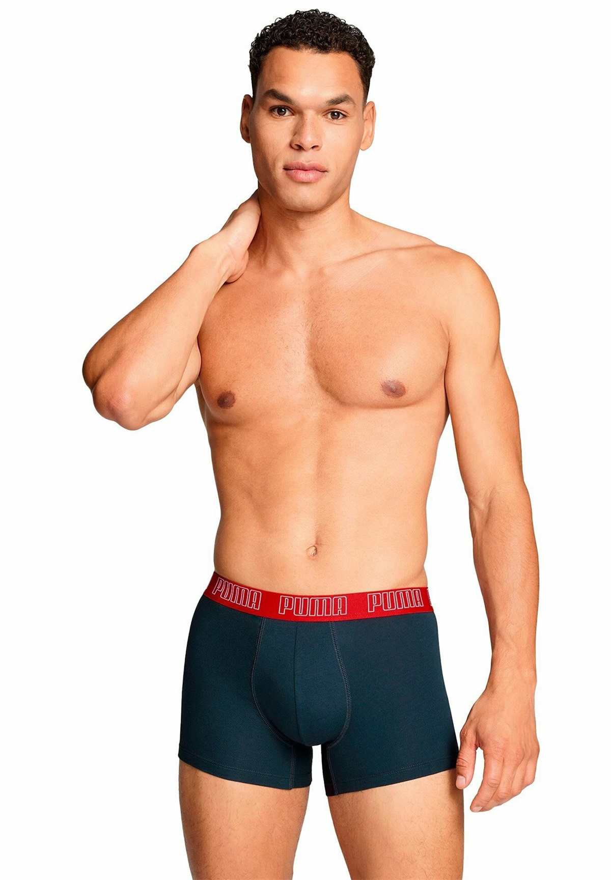 Puma 6PACK - Boxer Briefs - blau grau/hellgrau-meliert