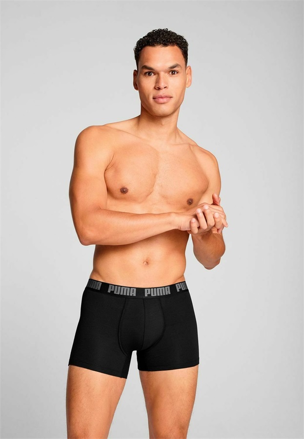 Puma 6 PACK - Boxer Briefs - schwarz grau/grau