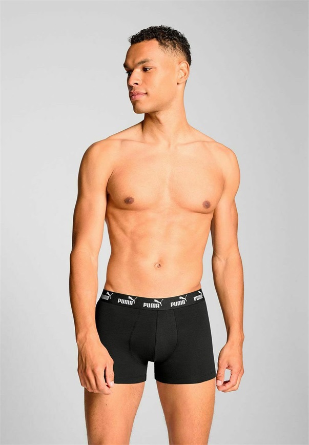 Puma EVERYDAY 4ER PACK - Boxer Briefs - black black/blue/schwarz