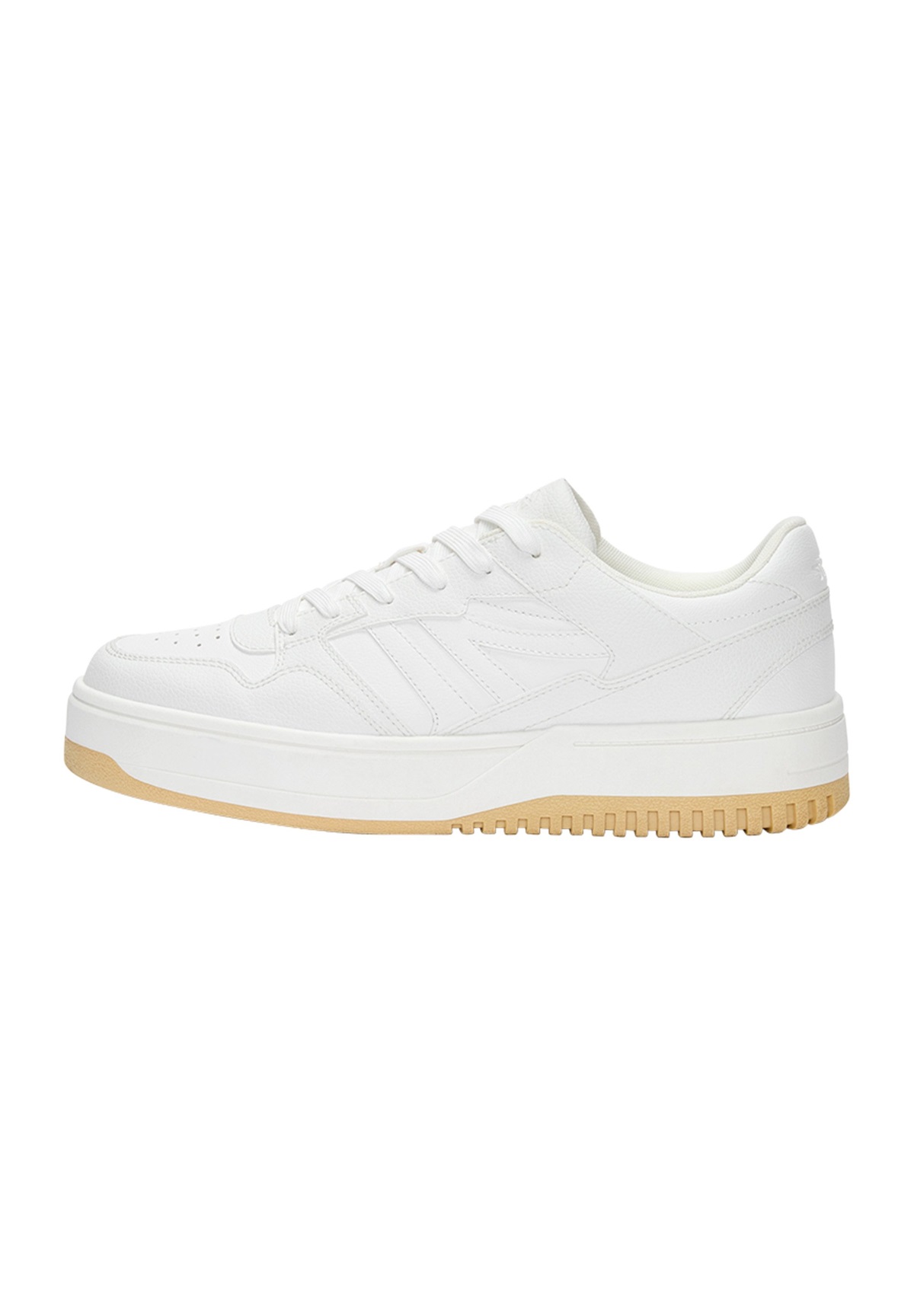PULL&BEAR CHUNKY - Sneaker low - white/weiß