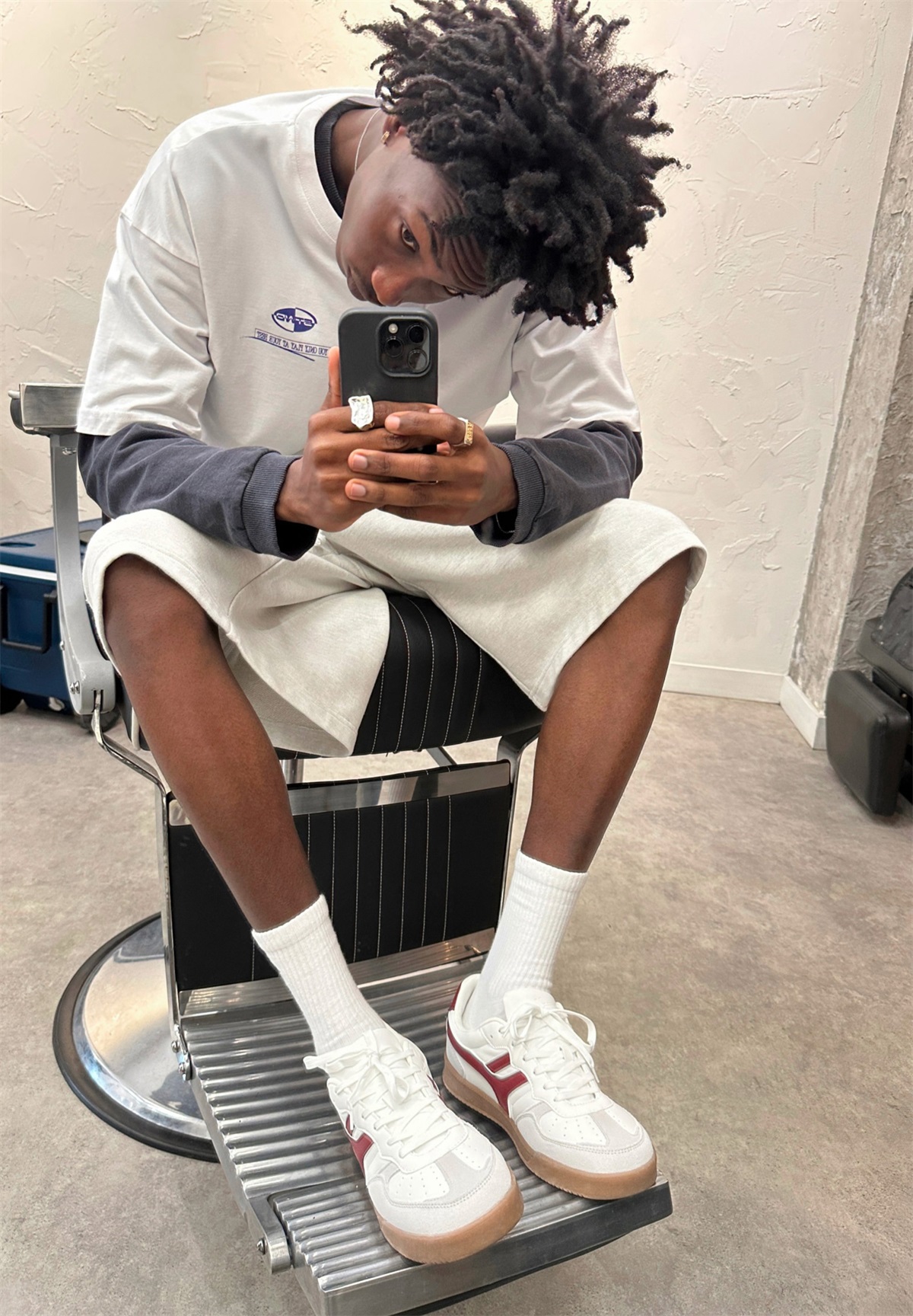 PULL&BEAR RETRO SNEAKER - Sneaker low - white/weiß