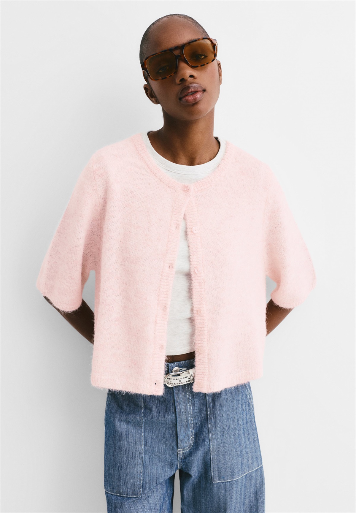 PULL&BEAR Strickjacke - pink PULL&BEAR Strickjacke - pink